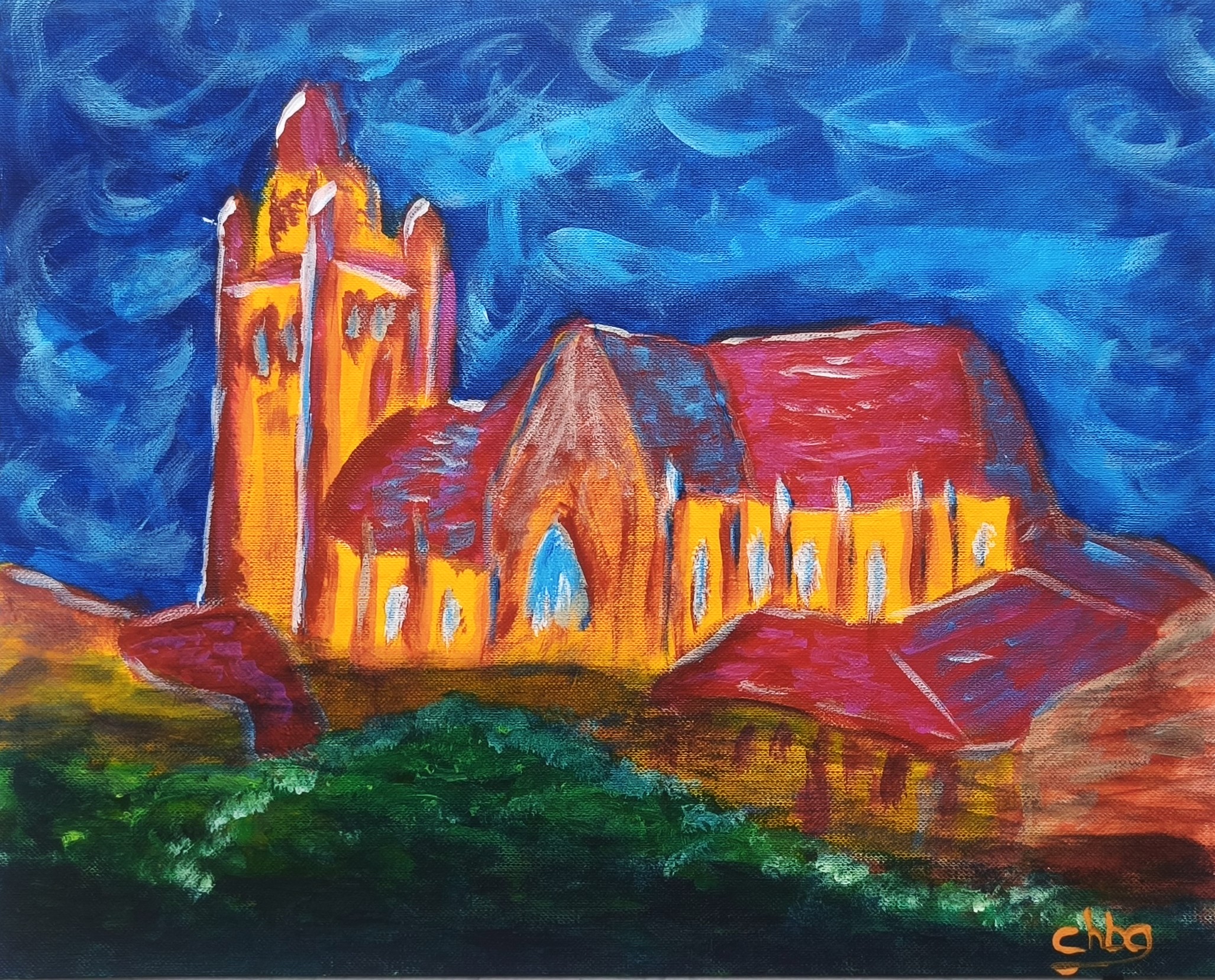 Collégiale de Dole 02, œuvre de Christian Bailly-Grandvaux