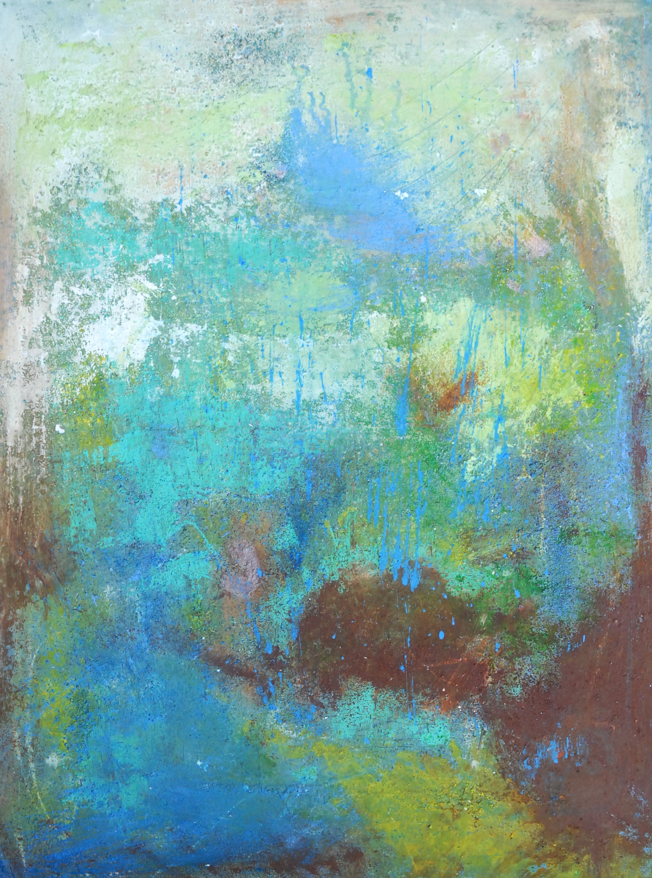 BORD DE L EAU, œuvre de Ginou Pazzagli