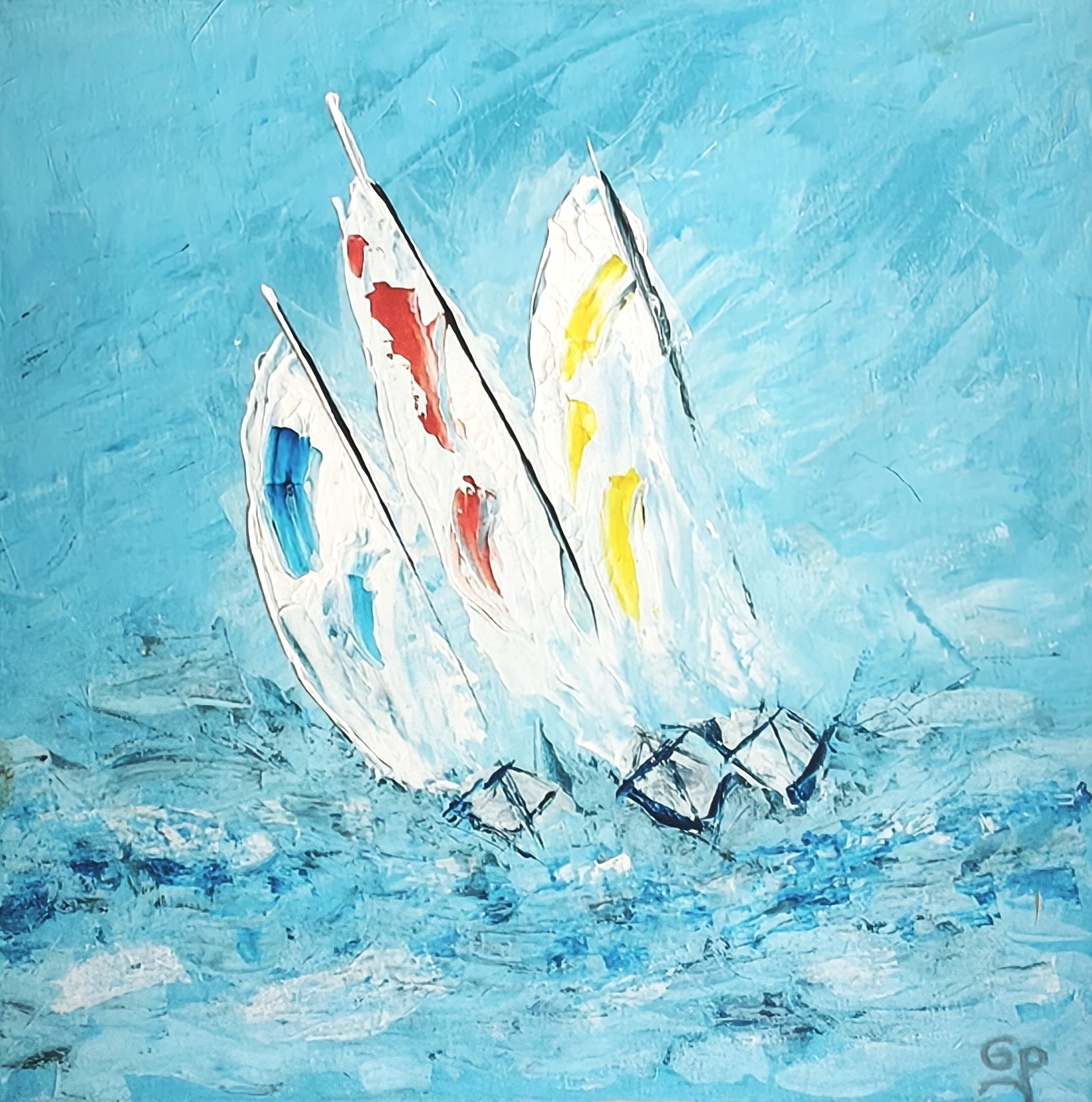 VOILIERS, œuvre de Ginou Pazzagli