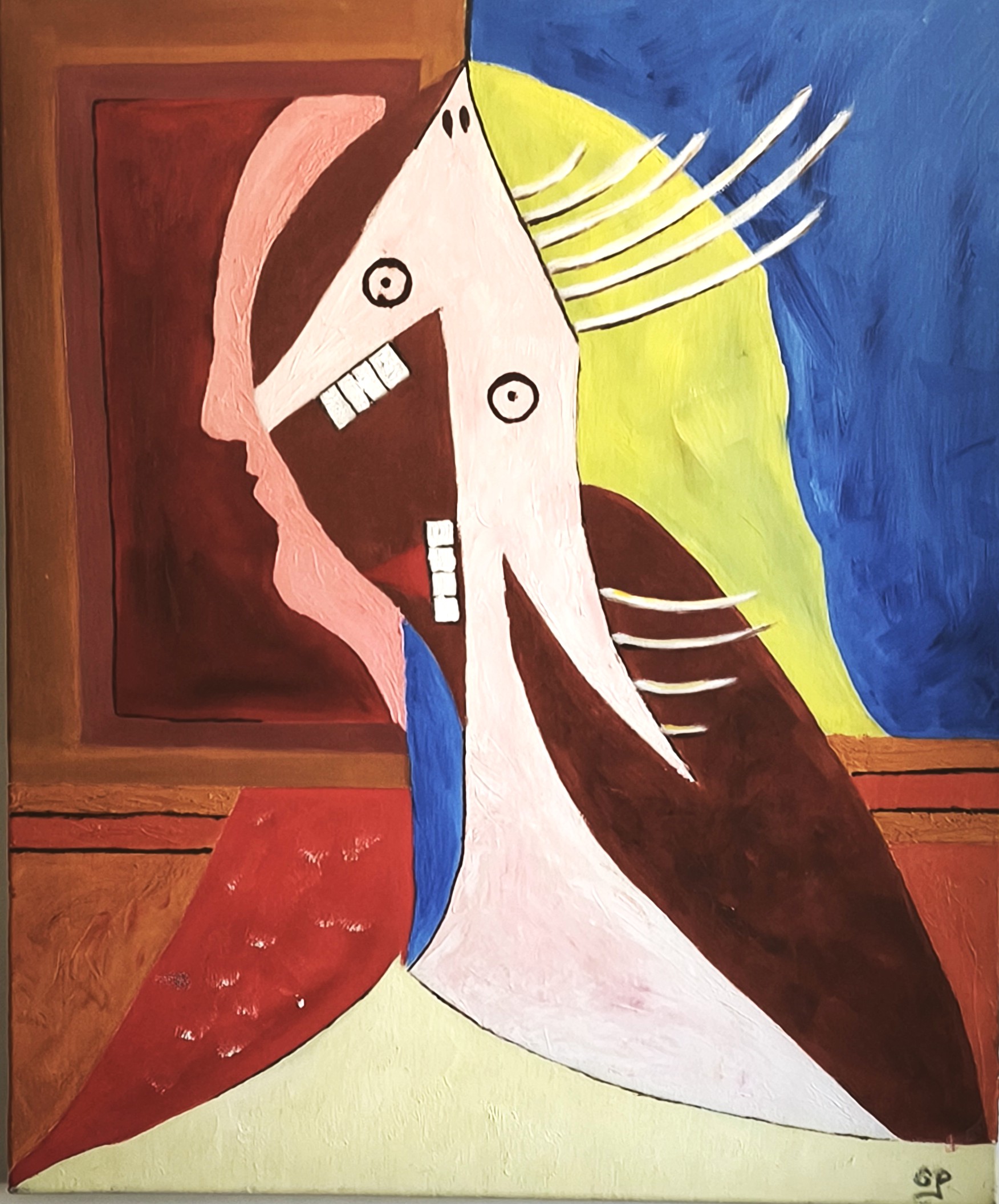 FEMME AU MIROIR, œuvre de Ginou Pazzagli
