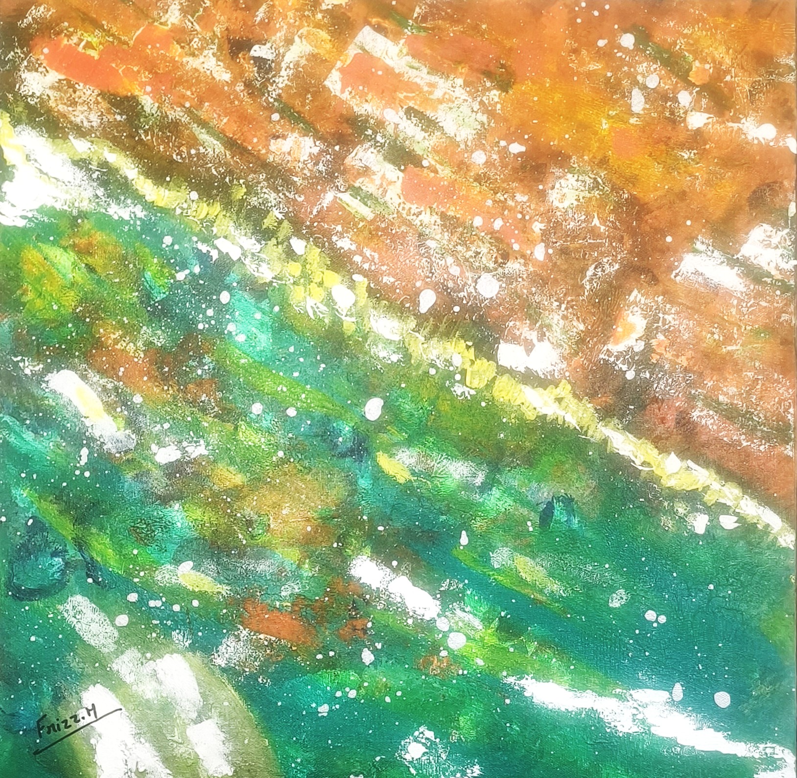 FREQUENCE  VERTE, œuvre de Maryse Frisiello