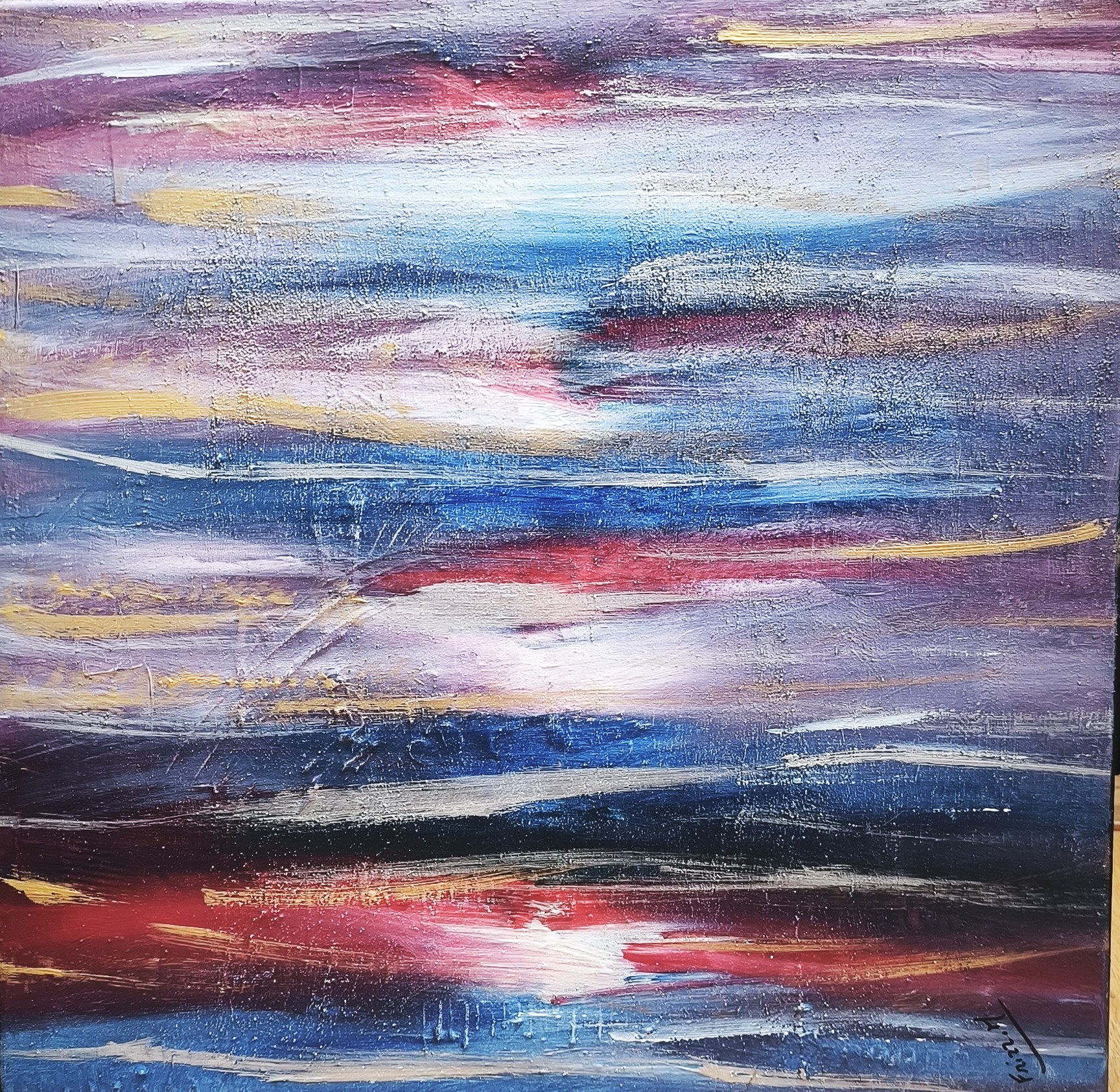 ROSSETTO BLUE, œuvre de Maryse Frisiello